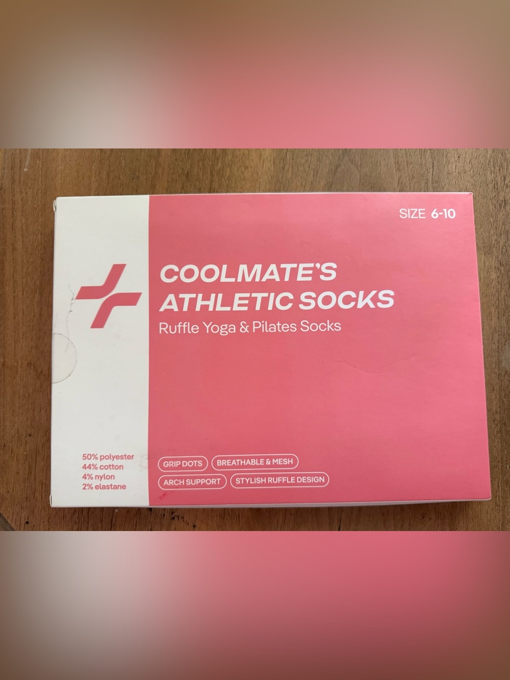 Coolmate’s Athletic Yoga & Pilates SOCKS- A Set of 3. New!